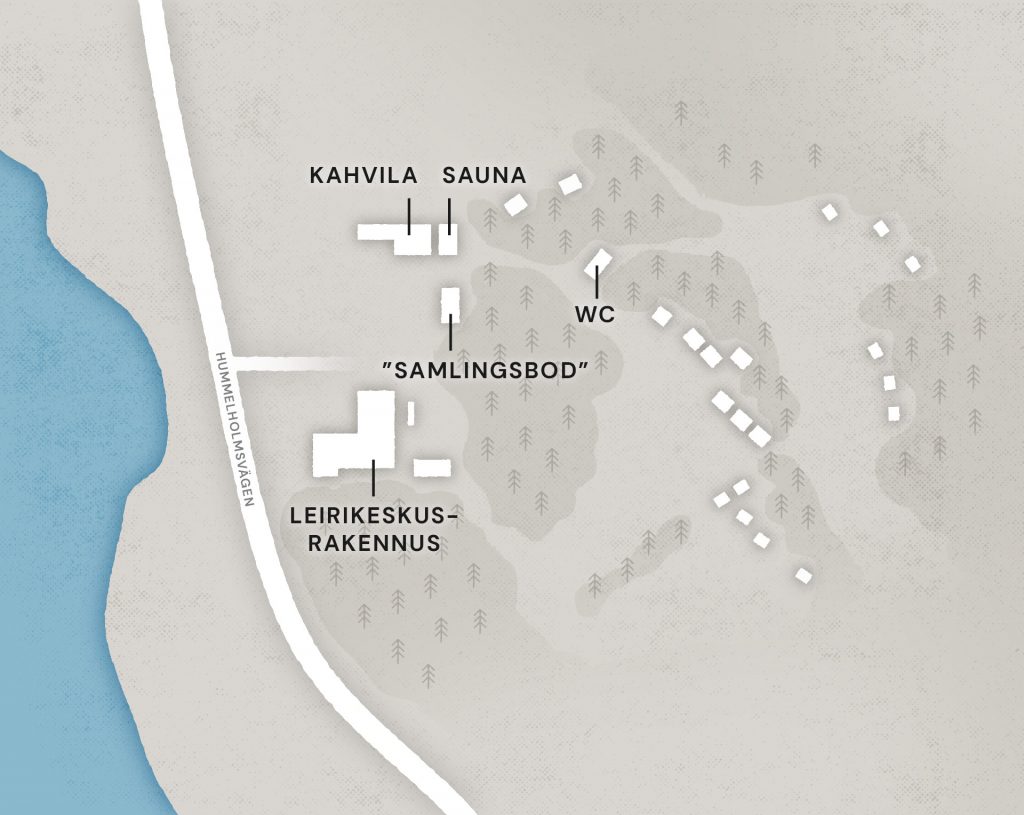 Hummelholmenin aluekartta